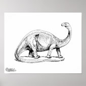 Brontosaurus Poster (Vorne)