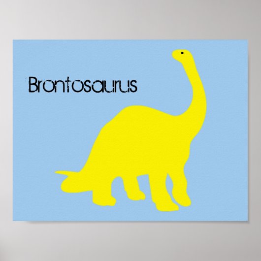 Brontosaurus Poster (Vorne)