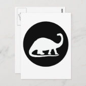 Brontosaurus Postkarte (Vorne/Hinten)