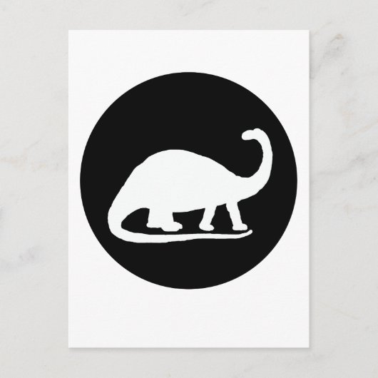 Brontosaurus Postkarte (Vorderseite)