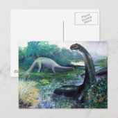 Brontosaurus Postkarte (Vorne/Hinten)