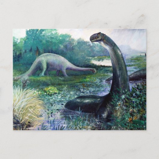 Brontosaurus Postkarte (Vorderseite)