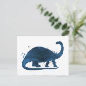 Brontosaurus Postkarte (Stehend Vorderseite)