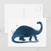 Brontosaurus Postkarte (Vorne/Hinten)