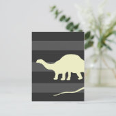 Brontosaurus Postkarte (Stehend Vorderseite)