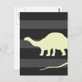 Brontosaurus Postkarte (Vorne/Hinten)