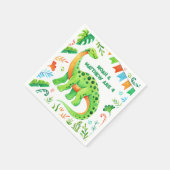 Brontosaurus Prähistorischer Dinosaurier Gemeinsam Serviette (Ecke)