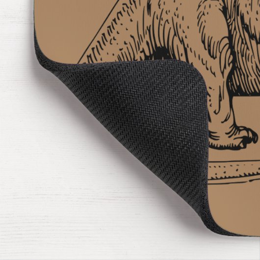 Brontosaurus prähistorischer Dinosaurier Mousepad (Ecke)