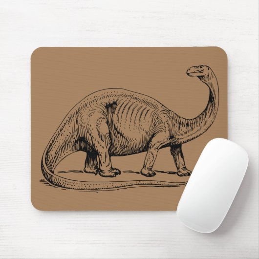 Brontosaurus prähistorischer Dinosaurier Mousepad (Mit Mouse)