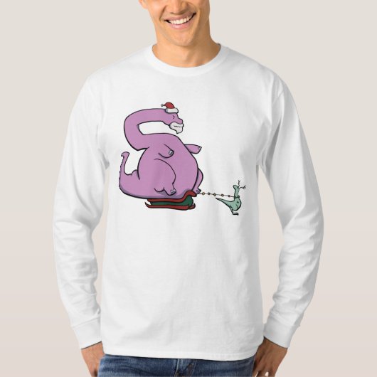 Brontosaurus-Sankt-Shirt T-Shirt (Vorderseite)