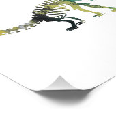 Brontosaurus-Skelett Fotodruck (Ecke)