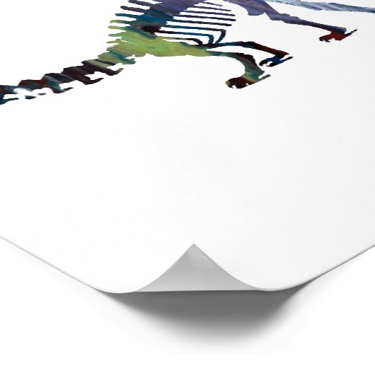 Brontosaurus-Skelett Poster (Ecke)