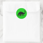 Brontosaurus-Sticker Runder Aufkleber (Tasche)