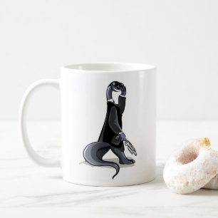 Brontosaurus verkleidet als Filmfigur. Kaffeetasse