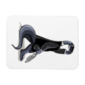 Brontosaurus verkleidet als Filmfigur. Magnet (Horizontal)