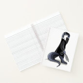 Brontosaurus verkleidet als Filmfigur. Notizblock (Innenseite)