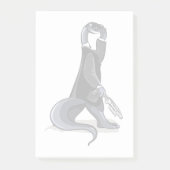 Brontosaurus verkleidet als Filmfigur. Post-it Klebezettel (Vorderseite)