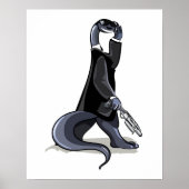 Brontosaurus verkleidet als Filmfigur. Poster (Vorne)