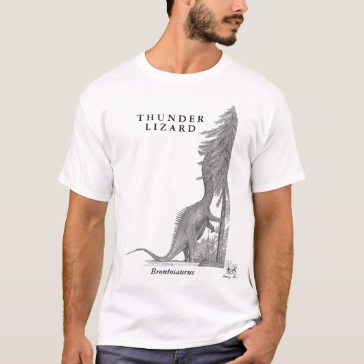 Brontosaurusdinosaurier-Shirt Greg Paul T-Shirt (Vorderseite)