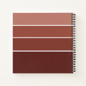 Bronw Wood Nature Gradient Notebook Notizblock (Rückseite)