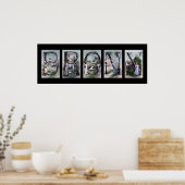 BRONX Alphabet Letter Poster Art (Küche)