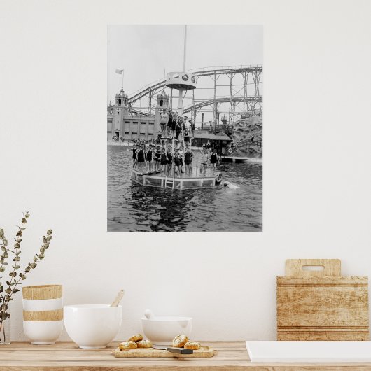 Bronx Amusement Park, 1920er Poster (Küche)