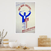 Bronx Band Konzert 1940 WPA Poster (Küche)