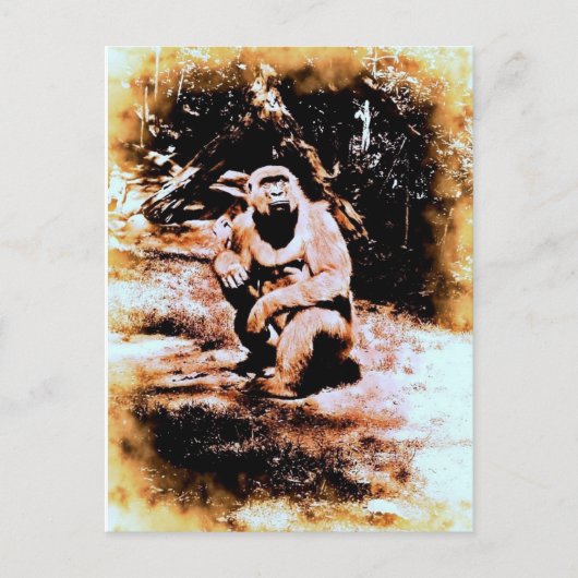 Bronx Gorilla Postkarte (Vorderseite)