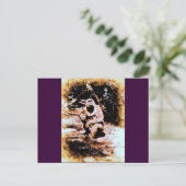 Bronx Gorilla Postkarte (Stehend Vorderseite)