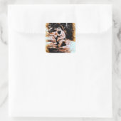 Bronx Gorilla Quadratischer Aufkleber (Tasche)
