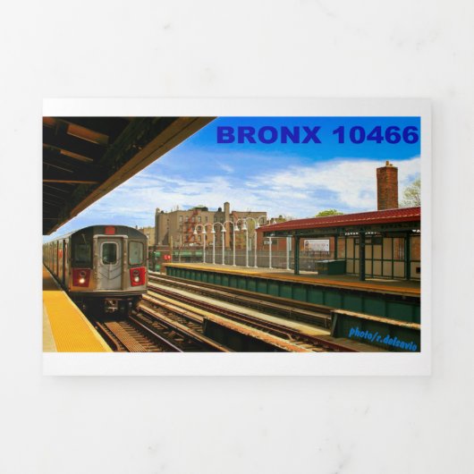 Bronx-Grußkarten Dreifach Gefaltete Urlaubskarte (Cover)
