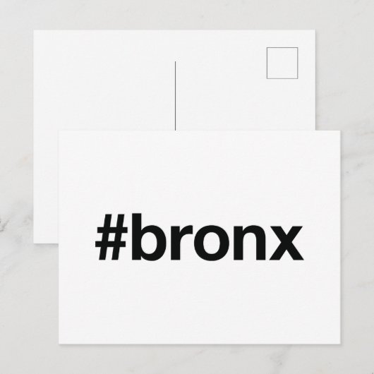 BRONX Hashtag Postkarte (Vorne/Hinten)