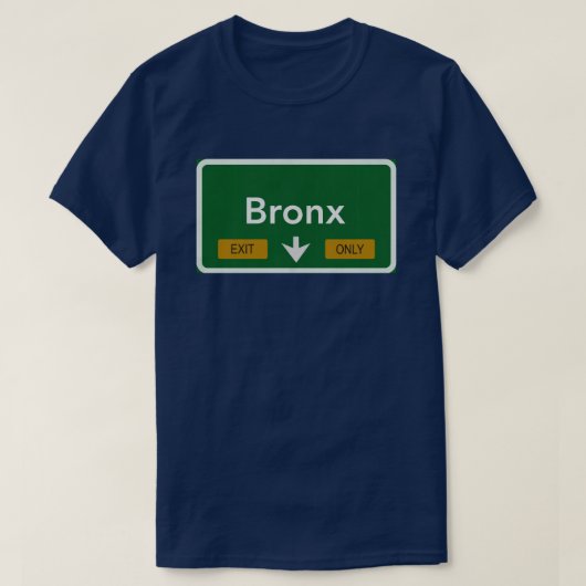 Bronx-Landstraßen-Zeichen T-Shirt (Design vorne)