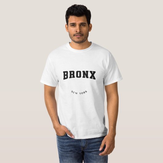 Bronx New York Black T - Shirt (Vorne ganz)