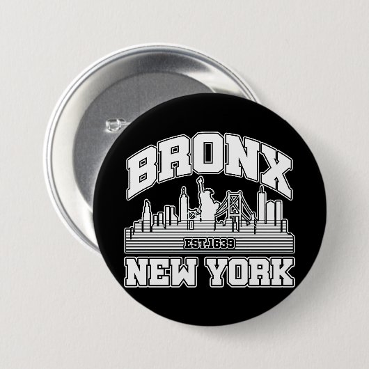 Bronx, New York Button (Vorne & Hinten)