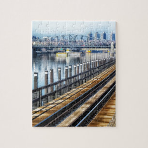 bronx new york city gebäude fluss puzzle