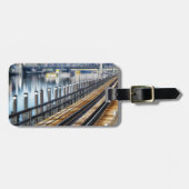 Bronx New York City Gebäude River Gepäckanhänger (Vorderseite horizontal)