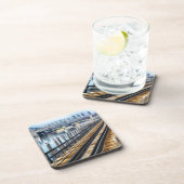 Bronx New York City Gebäude River Getränkeuntersetzer (Rechte Seite)