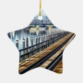 Bronx New York City Gebäude River Keramik Ornament