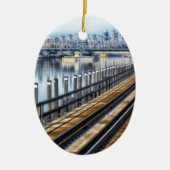 Bronx New York City Gebäude River Keramikornament (Vorne)