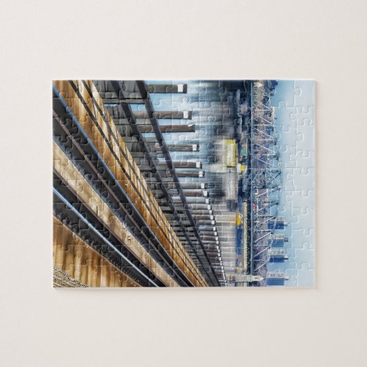 Bronx New York City Gebäude River Puzzle (Horizontal)