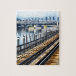 Bronx New York City Gebäude River Puzzle