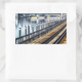 Bronx New York City Gebäude River Rechteckiger Aufkleber (Tasche)