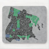 Bronx New York City Typografie Mousepad (Vorne)
