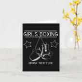 Bronx New York Girls Boxing Karte (Gelbe Blume)