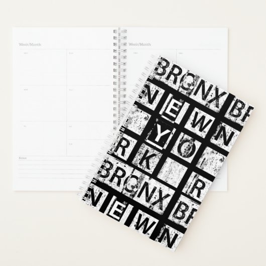 Bronx New York | Grunge Typografie Planer (Anzeige)
