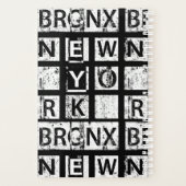 Bronx New York | Grunge Typografie Planer (Rückseite)