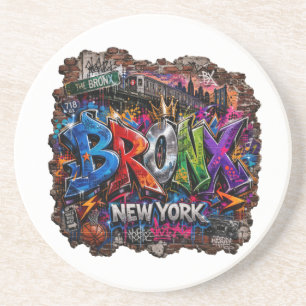 Bronx New York urbane Graffiti-Straßenkunst Getränkeuntersetzer