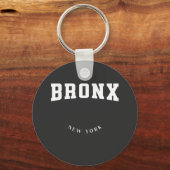 Bronx New York White Schlüsselanhänger (Vorderseite)