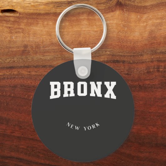 Bronx New York White Schlüsselanhänger (Vorderseite)